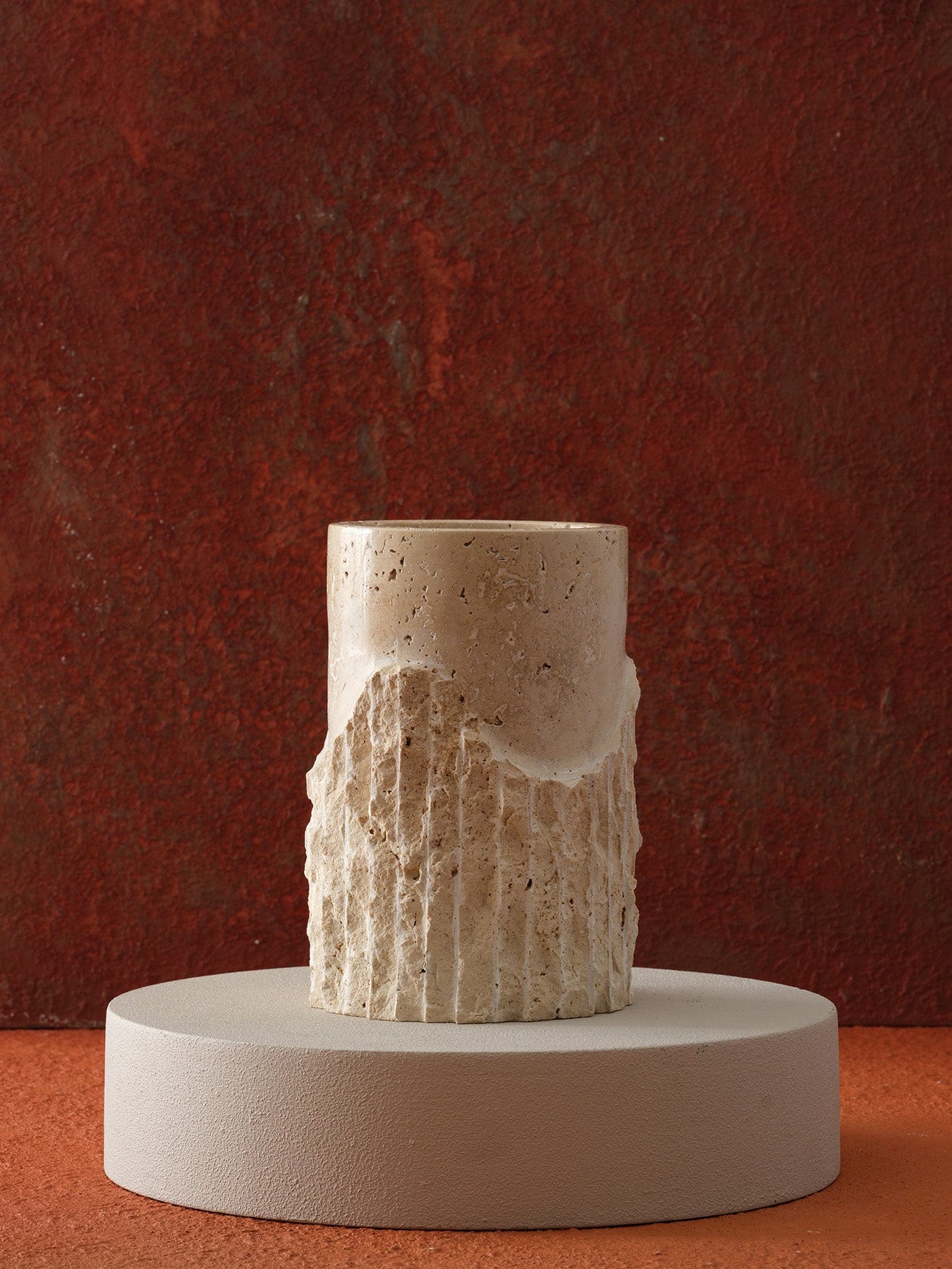 Talia interieurs Ensemble de Vases en travertin