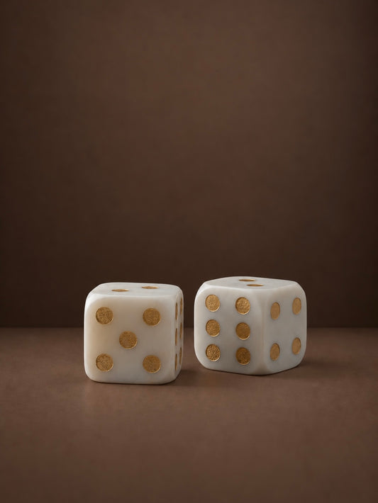 Set de dés en marbre