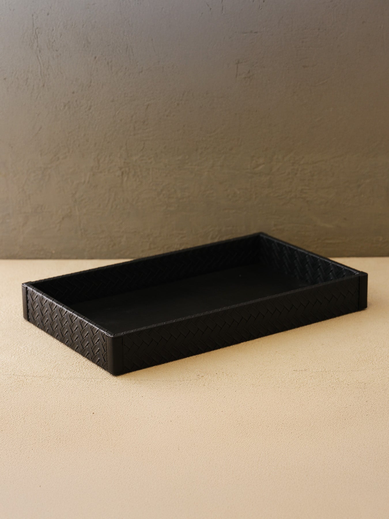 Plateau rectangulaire noir