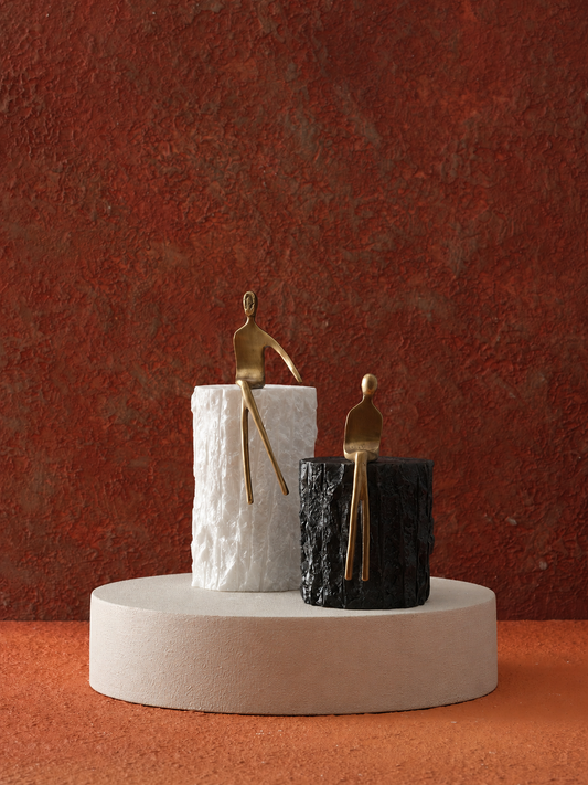 Decorative objects seated figures