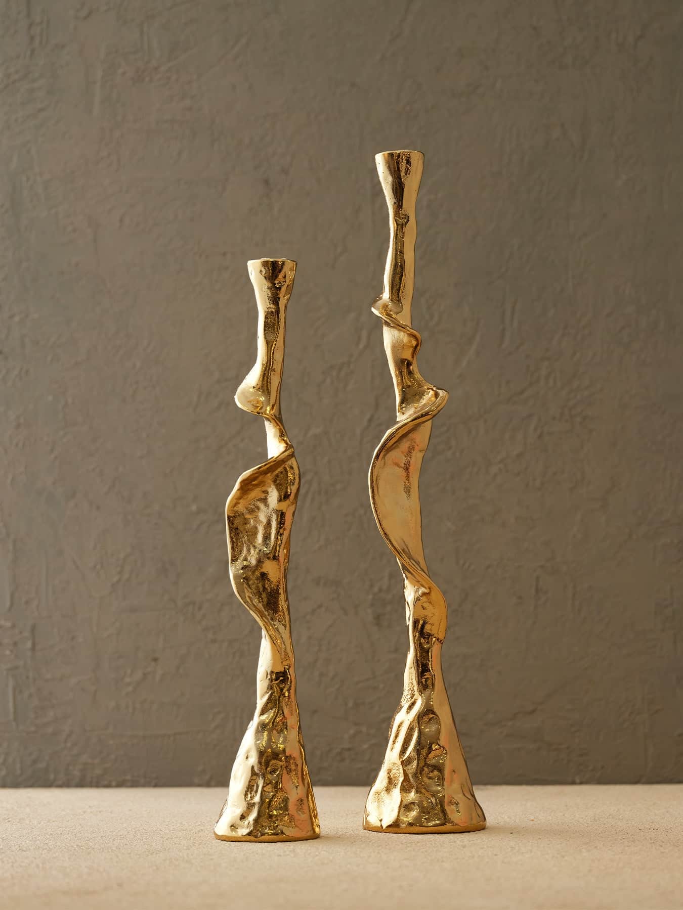 Talia interieurs Bougeoirs Hestia or