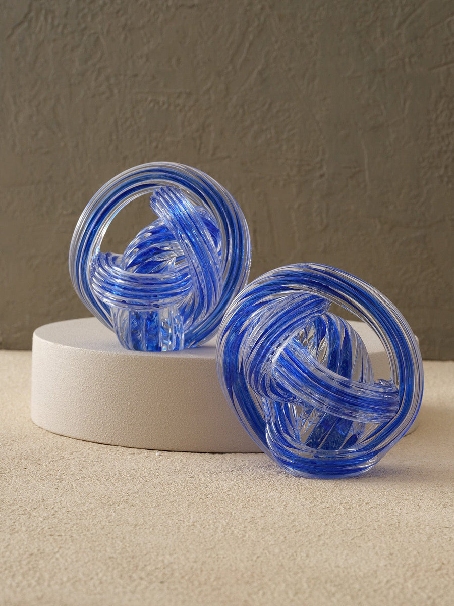 Talia interieurs Nœuds en cristal bleu